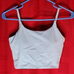 Halara Patitoff XS Workout Cropped Cami Pet HaIr Resistant Angel Falls Blue